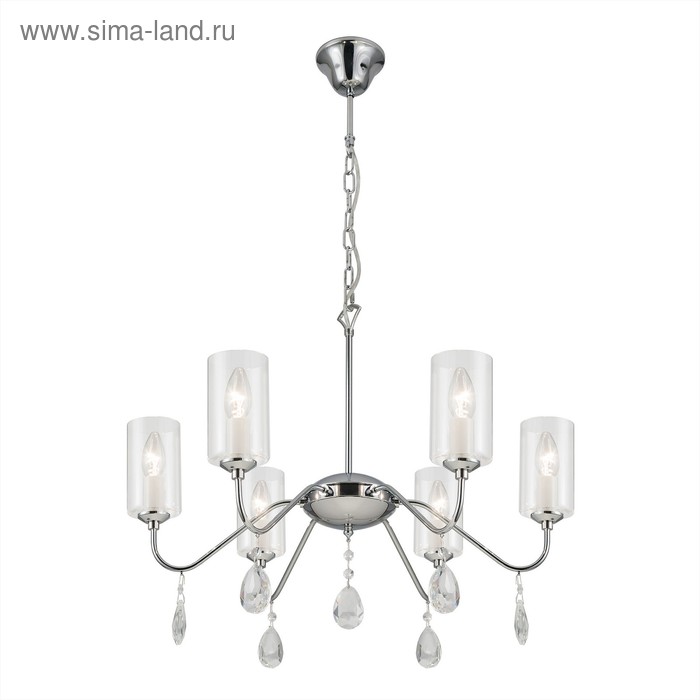 Люстра Клер, 6x60Вт E14 хром
Люстра Клер, 6x60Вт E14 хром