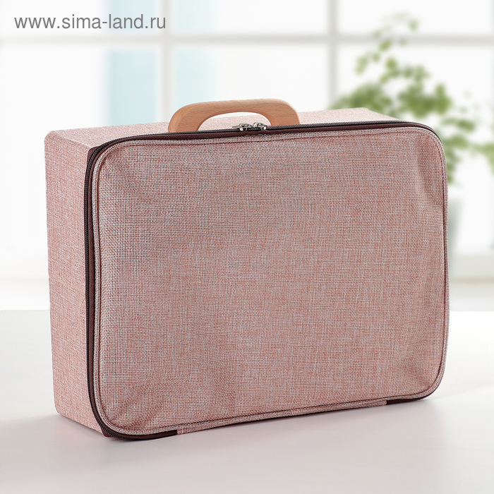 Короб для хранения на молнии «Рон», 31×24×12 см, цвет розовый
Короб для хранения на молнии «Рон», 31×24×12 см, цвет розовый