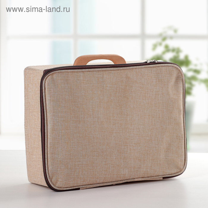 Короб для хранения на молнии «Рон», 31×24×11 см, цвет бежевый
Короб для хранения на молнии «Рон», 31×24×11 см, цвет бежевый