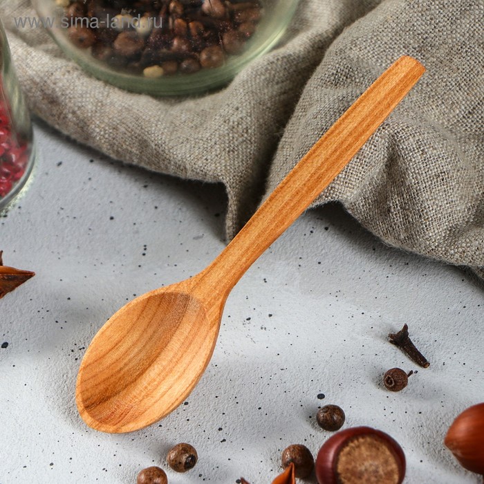 Ложка деревянная "Чайная", 11 х 2,5 см, массив черешни
Ложка деревянная "Чайная", 11 х 2,5 см, массив черешни