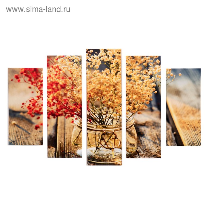 Модульная картина "Гербарий" (2-23х52; 2-24х70; 1-24х80) 120х80см
Модульная картина "Гербарий" (2-23х52; 2-24х70; 1-24х80) 120х80см