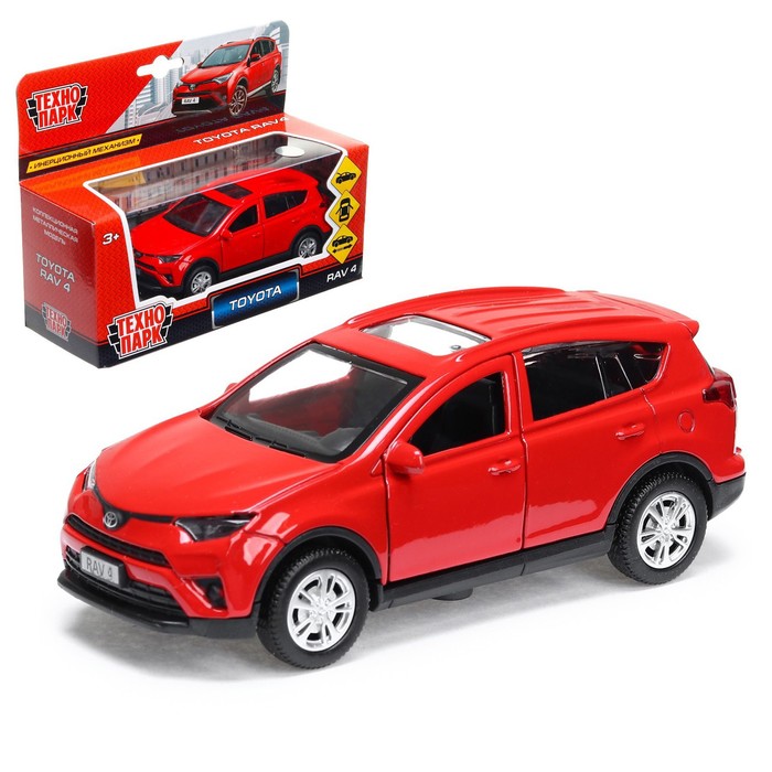 Машина металлическая TOYOTA RAV 4, 12 см, открывающиеся двери, инерционная, цвет красный
Машина металлическая TOYOTA RAV 4, 12 см, открывающиеся двери, инерционная, цвет красный