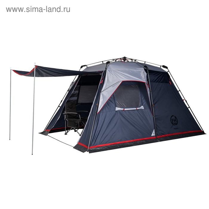 фото Палатка кемпинговая «polaris 4», 400 х 300 х 225 см, синий/серый fhm