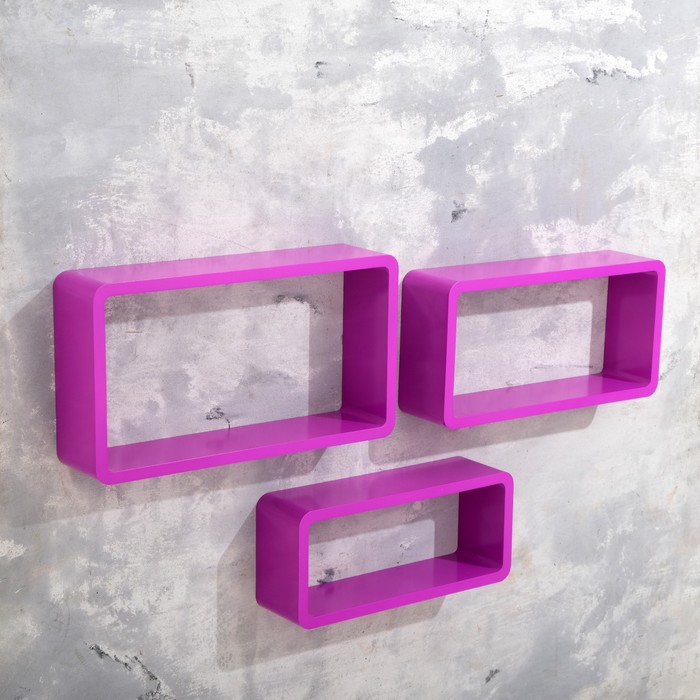 Набор настенных полок 3 прямоугольника 44х24см, 40х22см, 36х18см
Набор настенных полок 3 прямоугольника 44х24см, 40х22см, 36х18см