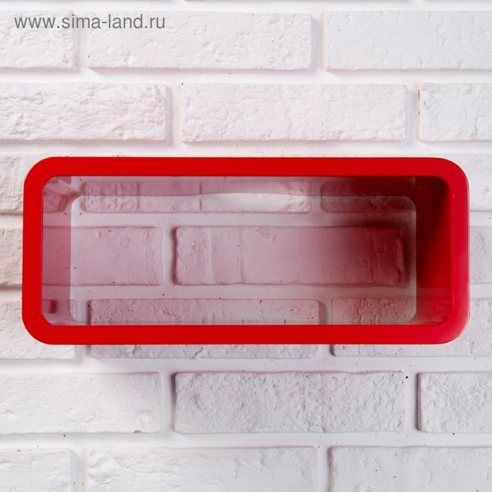 Полка настенная прямоугольная красная 35х20х15см
Полка настенная прямоугольная красная 35х20х15см