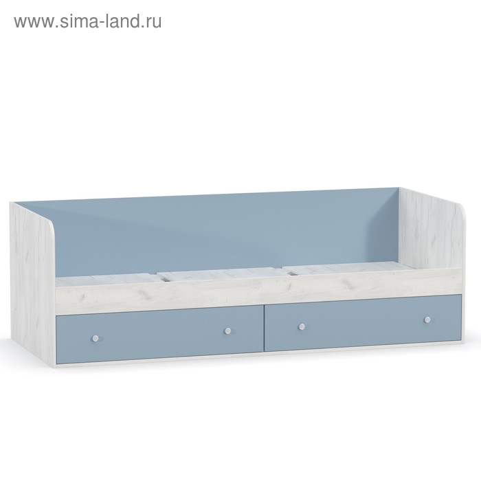 Кровать 2000 Тетрис 347М, 2038х838х671, Дуб белый крафт/Капри синий 
Кровать 2000 Тетрис 347М, 2038х838х671, Дуб белый крафт/Капри синий