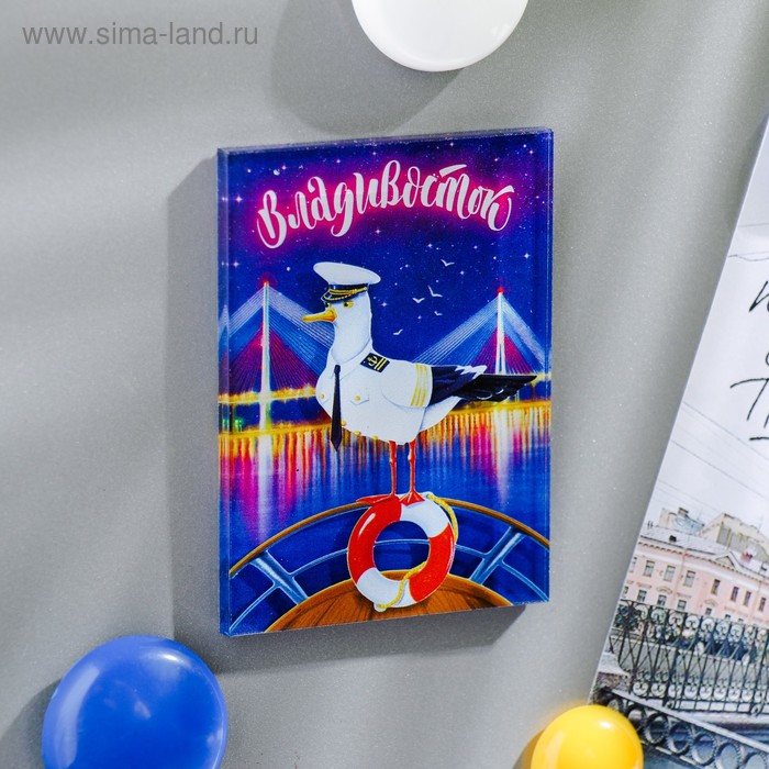 Магнит «Владивосток. Русский мост. Чайка»
Магнит «Владивосток. Русский мост. Чайка»