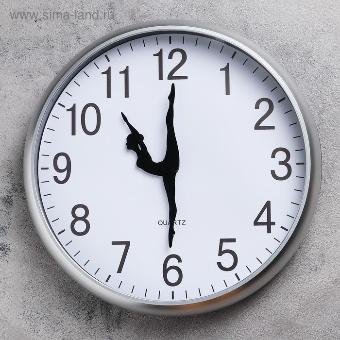 Часы настенные, серия: Классика, "Балерина", d=30 см, серебристые, плавный ход
Часы настенные, серия: Классика, "Балерина", d=30 см, серебристые, плавный ход