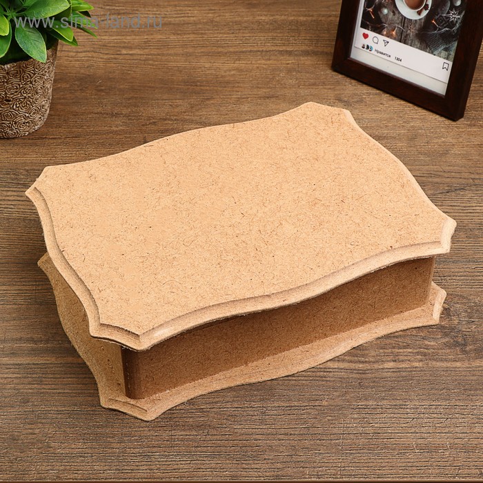 Шкатулка фигурная большая для декора из МДФ 22,5х17,3х6 см 
Шкатулка фигурная большая для декора из МДФ 22,5х17,3х6 см