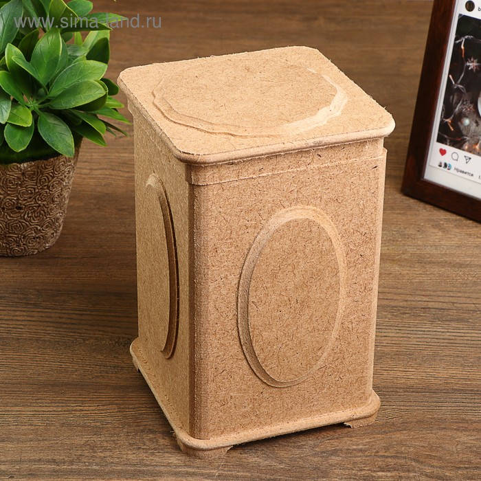 Шкатулка для декора из МДФ 11х11х17 см 
Шкатулка для декора из МДФ 11х11х17 см