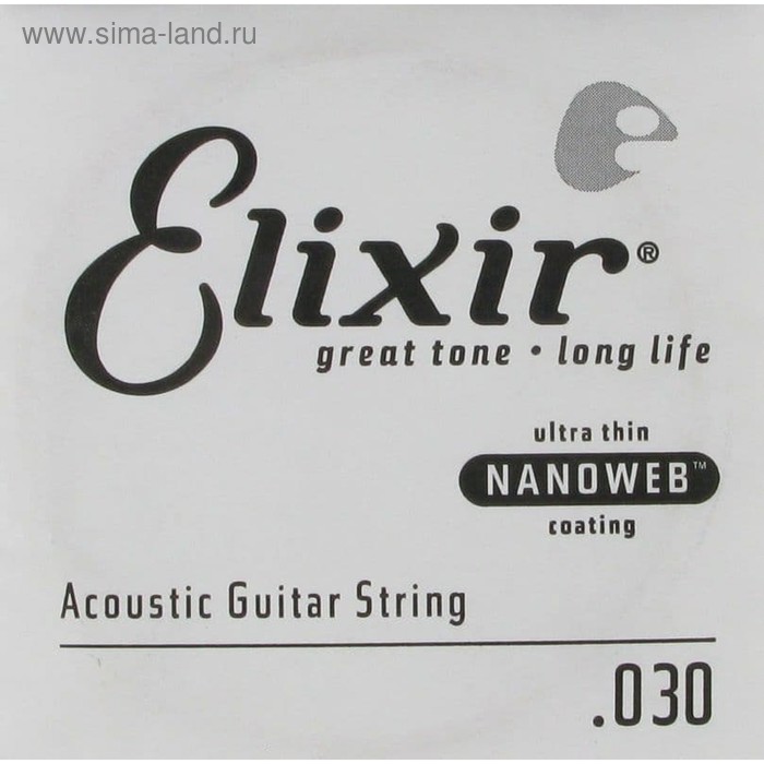 Отдельная струна для акустической гитары Elixir 15130 Nanoweb бронза 80/20, .030
Отдельная струна для акустической гитары Elixir 15130 Nanoweb бронза 80/20, .030