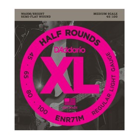 Струны для бас-гитары D'Addario ENR71M Half Rounds , Regular Light, 45-100, Medium Scale
Струны для бас-гитары D'Addario ENR71M Half Rounds , Regular Light, 45-100, Medium Scale