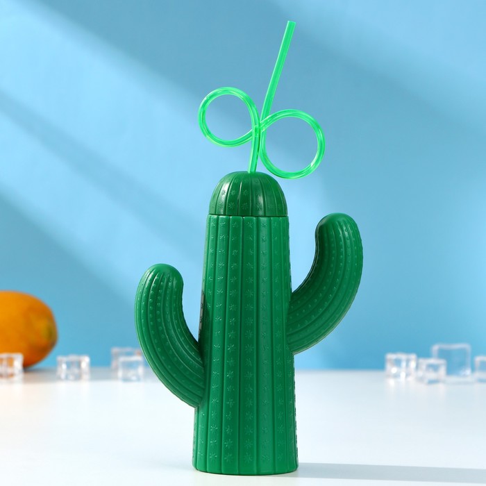 Бутылка с трубочкой «Кактус», 340 мл, цвет МИКС
Бутылка с трубочкой «Кактус», 340 мл, цвет МИКС