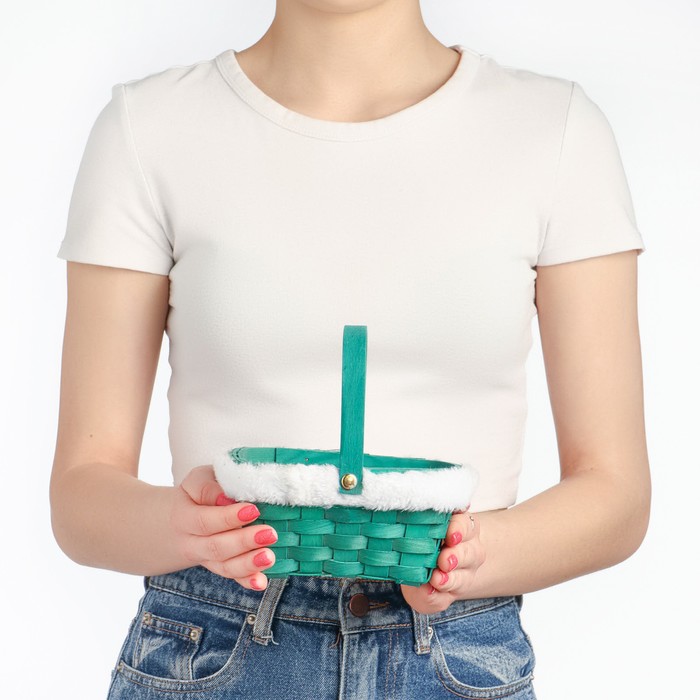 Корзина «Новогодняя», зелёная, 15×12×7,5/25 см, шпон
Корзина «Новогодняя», зелёная, 15×12×7,5/25 см, шпон