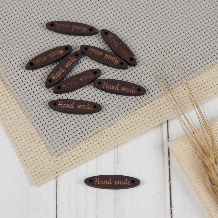 Набор нашивок из дерева «Hand made», 2,5 × 0,8 см, 10 шт
Набор нашивок из дерева «Hand made», 2,5 × 0,8 см, 10 шт