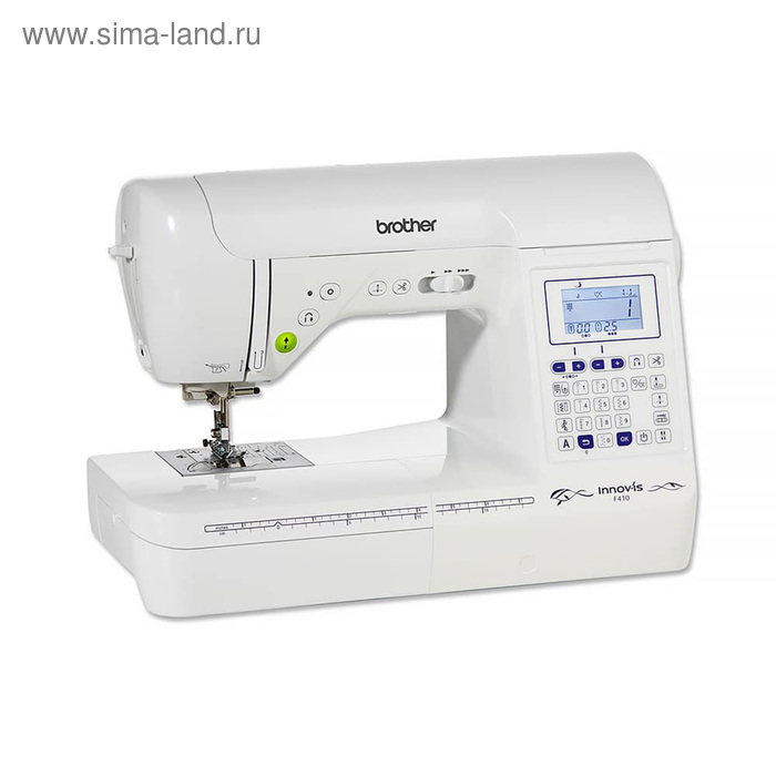 Швейная машина Brother F410, 55 Вт, 100 операций, 4 шрифта, автомат, дисплей, белая
Швейная машина Brother F410, 55 Вт, 100 операций, 4 шрифта, автомат, дисплей, белая