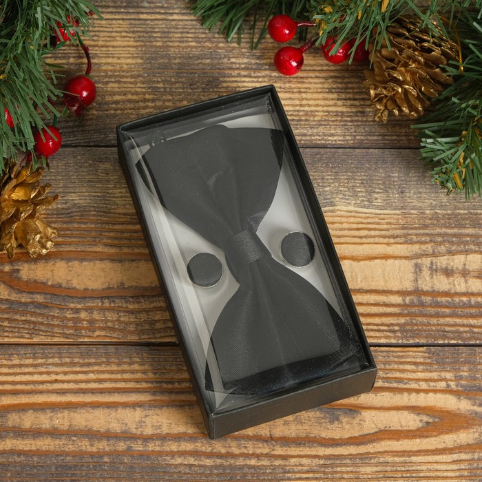 Набор подарочный 2в1 (запонки, бабочка)
Набор подарочный 2в1 (запонки, бабочка)