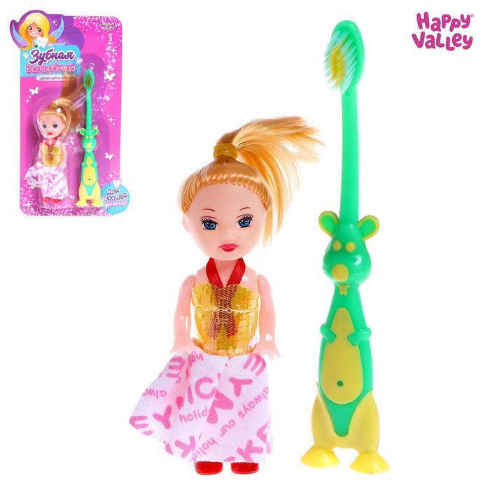 Зубная щётка с игрушкой «Зубная волшебница» цвета МИКС
Зубная щётка с игрушкой «Зубная волшебница» цвета МИКС