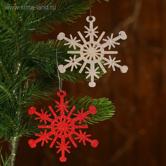 фото Новогодняя подвеска «блестящее волшебство», микс лесная мастерская