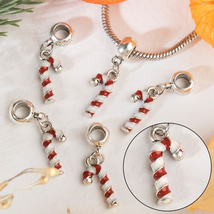 Подвеска "Леденцы" новогодний серпантин, цвет красно-белый в серебре
Подвеска "Леденцы" новогодний серпантин, цвет красно-белый в серебре