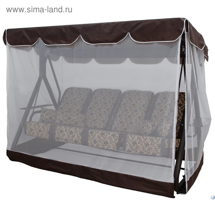Тент-крыша + москитная сетка Капри шоколад 225х145х170
Тент-крыша + москитная сетка Капри шоколад 225х145х170