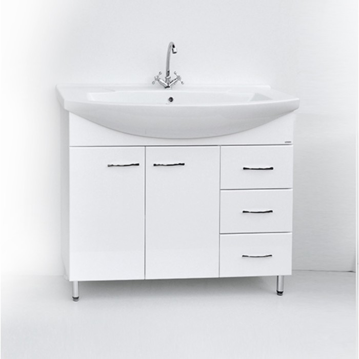 Тумба Элеганс 100/3 с раковиной Эльбрус
Тумба Элеганс 100/3 с раковиной Эльбрус