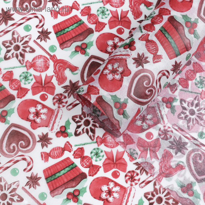 Бумага упаковочная тишью «Сладости», 50 × 70 см
Бумага упаковочная тишью «Сладости», 50 × 70 см