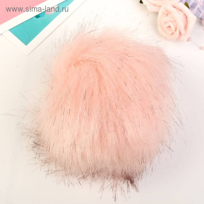 Помпон искусственный мех "Розовая пастила с черными кончиками" d=13 см
Помпон искусственный мех "Розовая пастила с черными кончиками" d=13 см