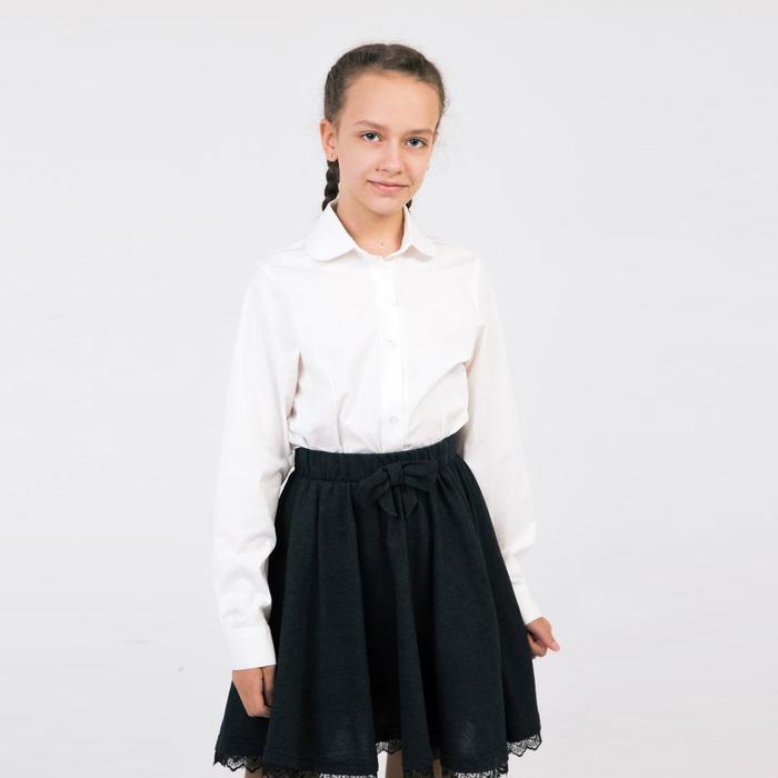Школьная блузка для девочки, цвет молочный, рост 152 см
Школьная блузка для девочки, цвет молочный, рост 152 см