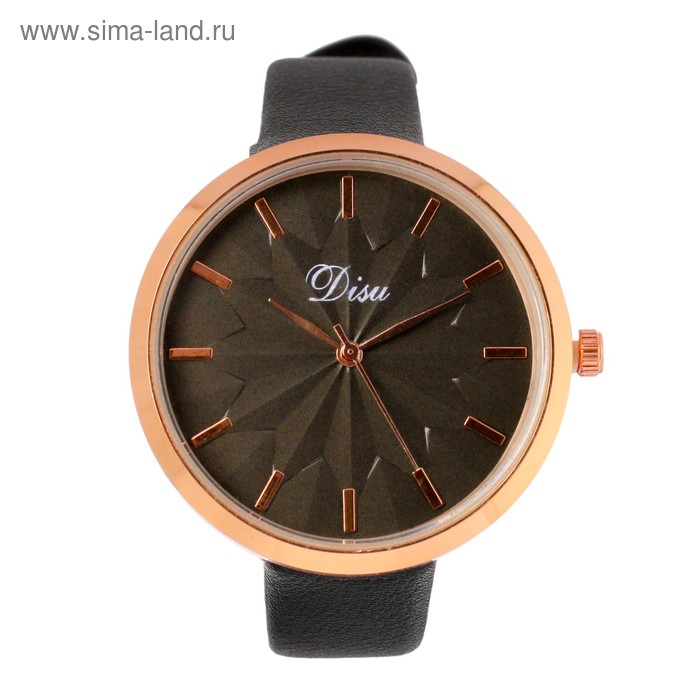 Часы наручные женские "Disu", ремешок из экокожи, черные
Часы наручные женские "Disu", ремешок из экокожи, черные