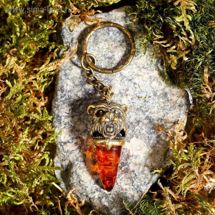 Брелок из латуни и янтаря "Клык Медведя" маленький 2х5 см
Брелок из латуни и янтаря "Клык Медведя" маленький 2х5 см