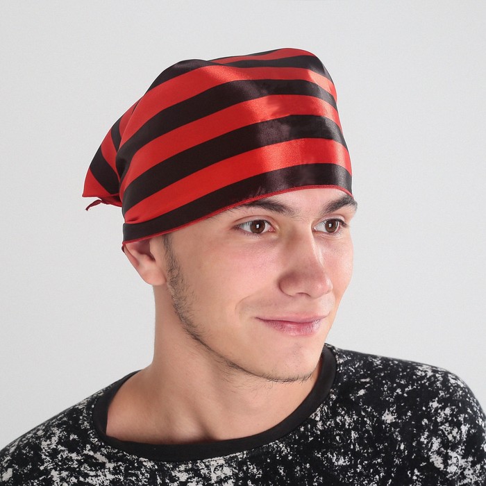 Бандана в чёрно-красную полоску, р. 57×75×57 см
Бандана в чёрно-красную полоску, р. 57×75×57 см