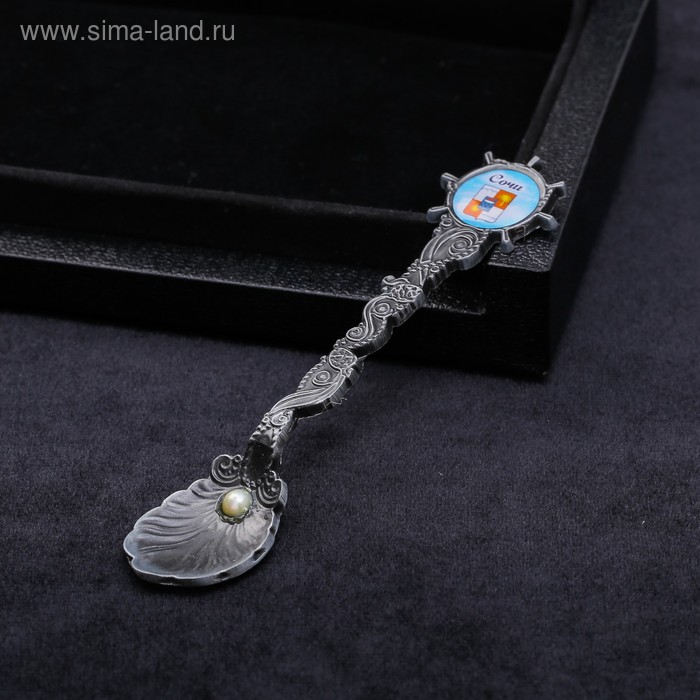 фото Ложка в морской форме «сочи. герб»