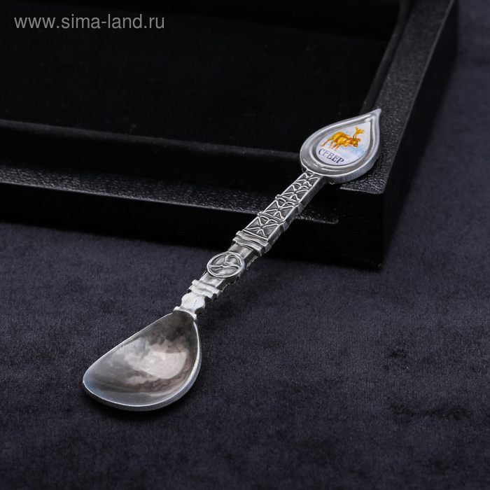 фото Ложка в форме капли нефти «север. олень»