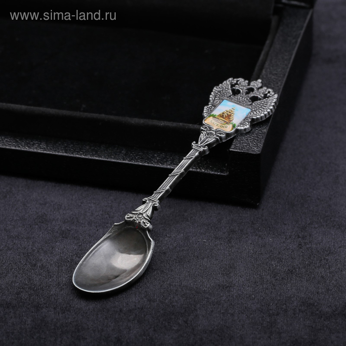 фото Ложка в форме герба «карелия. кижи»