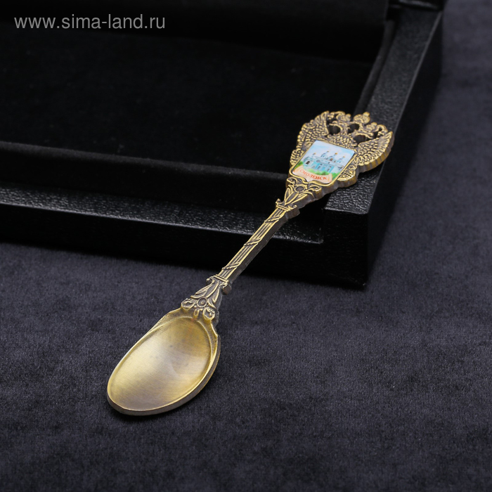 фото Ложка в форме герба «смоленск. успенский собор»