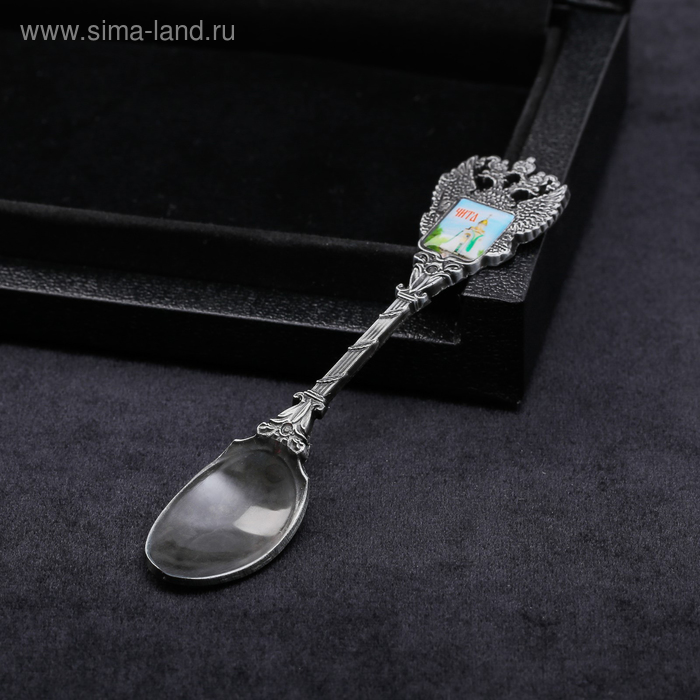 фото Ложка в форме герба «чита. часовня»