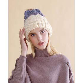 Шапка женская с помпоном MINAKU "Winter", размер 54-56, цвет молочный/серый
Шапка женская с помпоном MINAKU "Winter", размер 54-56, цвет молочный/серый