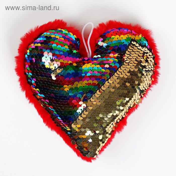 Мягкая игрушка «Сердце», на подвесе, с пайетками, цвета МИКС
Мягкая игрушка «Сердце», на подвесе, с пайетками, цвета МИКС