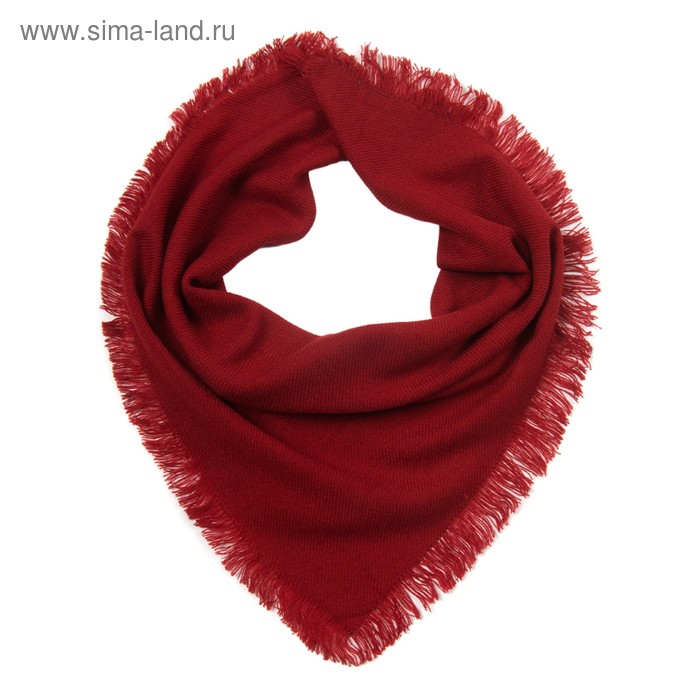фото Платок женский шерстяной, цвет красный, размер 75х75 см rossini