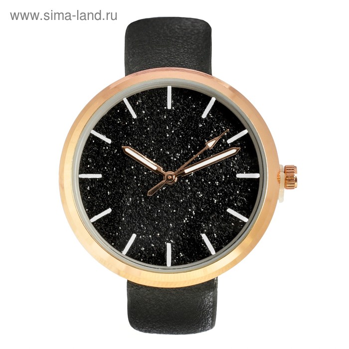 Часы наручные женские "Космос", циферблат d=3.3 см, черые 
Часы наручные женские "Космос", циферблат d=3.3 см, черые