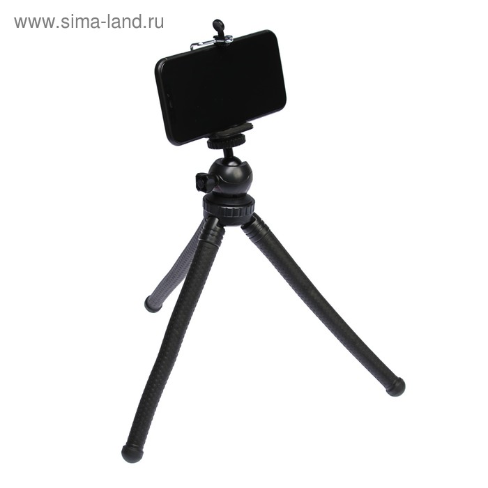 Штатив LuazON настольный, для телефона, гибкие ножки, высота 30 см, чёрный
Штатив LuazON настольный, для телефона, гибкие ножки, высота 30 см, чёрный