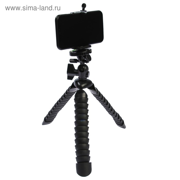 Штатив LuazON настольный, для телефона, гибкие ножки, высота 28 см, чёрный
Штатив LuazON настольный, для телефона, гибкие ножки, высота 28 см, чёрный