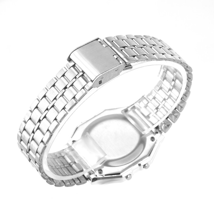 фото Часы наручные электронные "барнс", ip53, ремешок металл