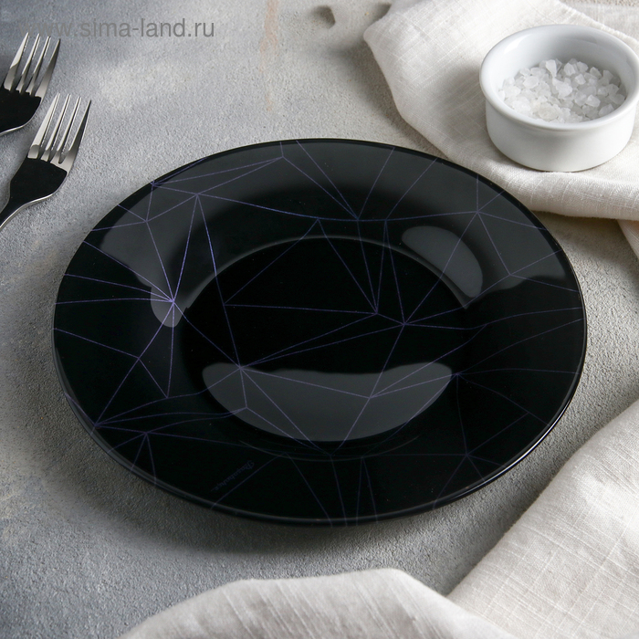 Тарелка плоская «Линеа Блэк», d=19,5 см упрочнённая
Тарелка плоская «Линеа Блэк», d=19,5 см упрочнённая
