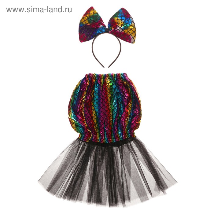 Карнавальный набор «Русалочка», ободок, юбка, 3-5 лет
Карнавальный набор «Русалочка», ободок, юбка, 3-5 лет