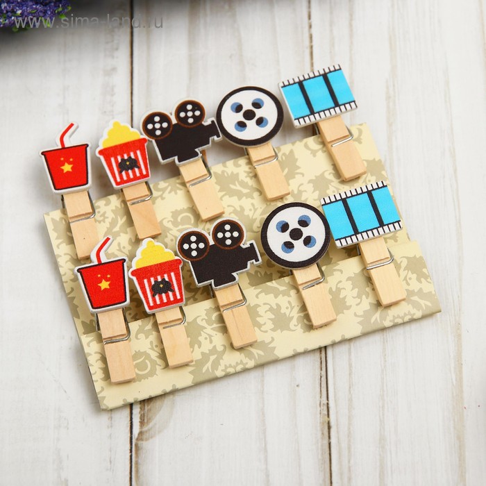 фото Набор декоративных прищепок «кино» набор 10 шт.