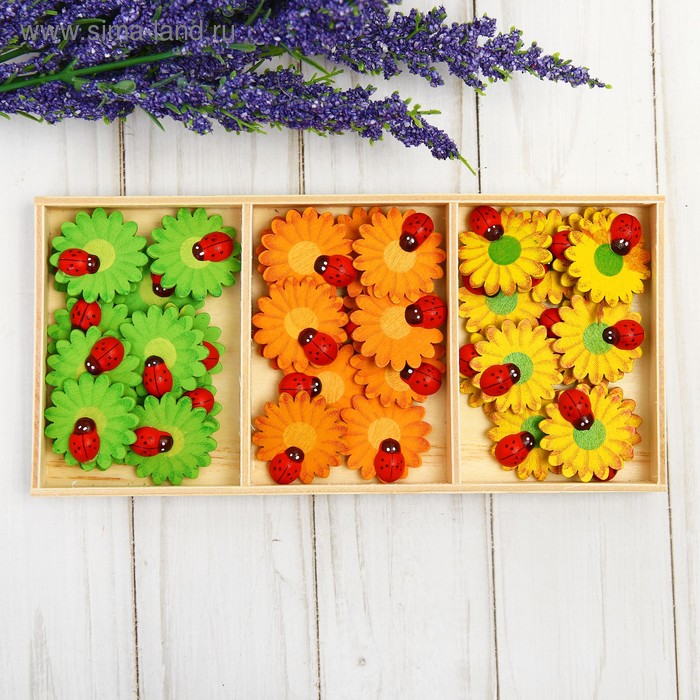 Набор декоративных наклеек «Божьи коровки на цветке» 3 цвета; 8,2×19×1,5 см
Набор декоративных наклеек «Божьи коровки на цветке» 3 цвета; 8,2×19×1,5 см