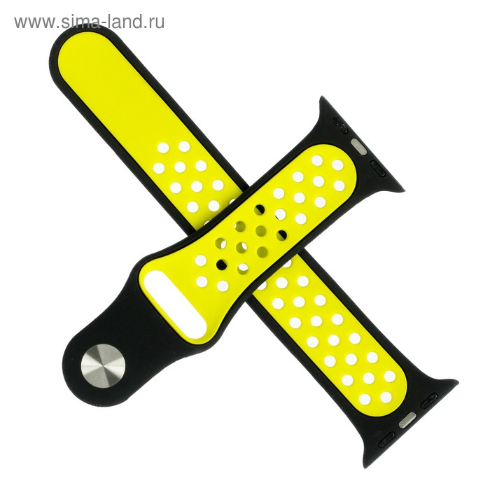 Ремешок для смарт часов, с перфорацией, 38 мм, l=23 см, силиконовый 
Ремешок для смарт часов, с перфорацией, 38 мм, l=23 см, силиконовый