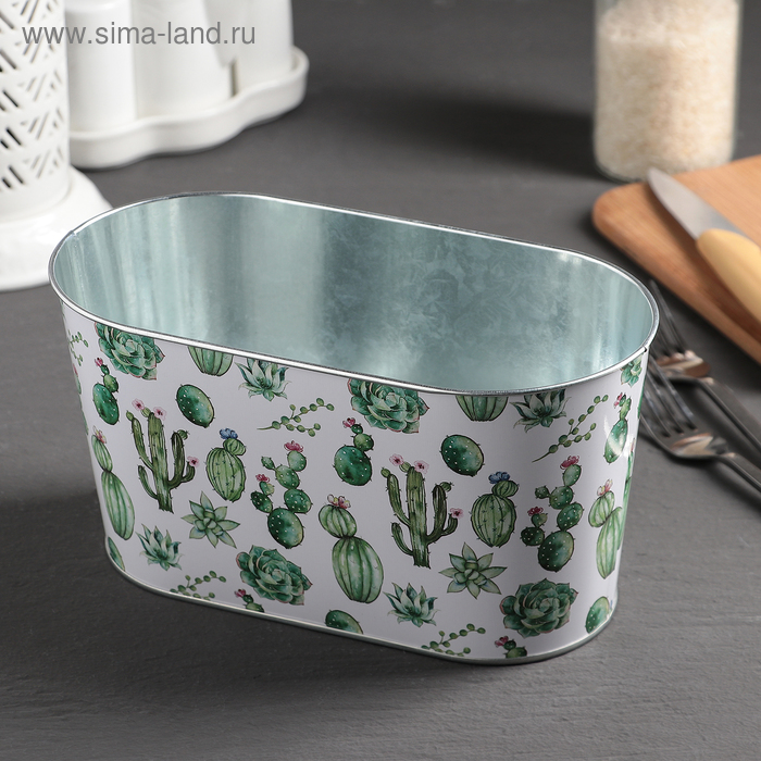 Подставка для столовых приборов металлическая «Кактусомания»
Подставка для столовых приборов металлическая «Кактусомания»